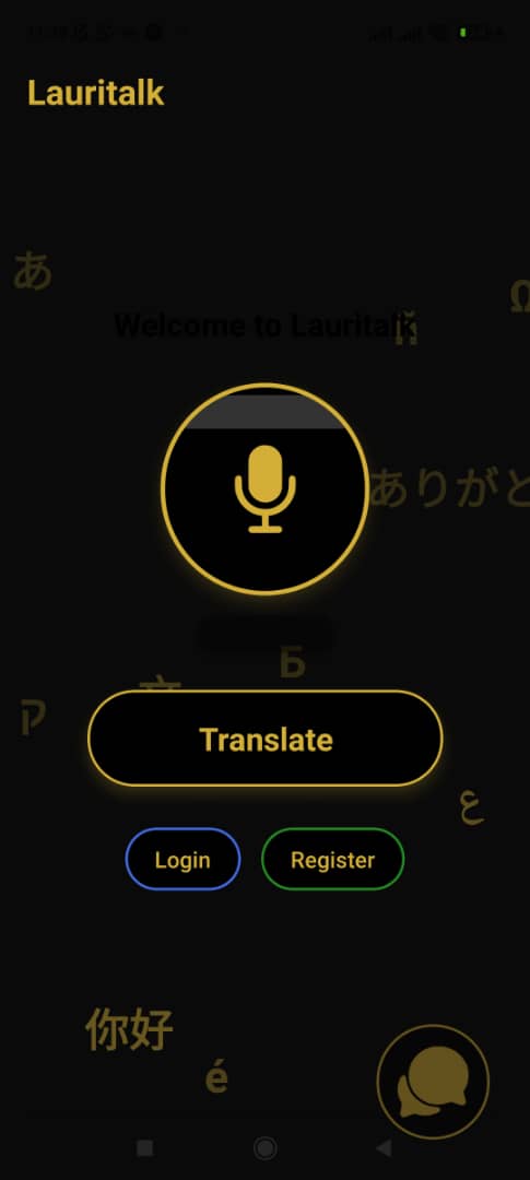Lauritalk App Interface